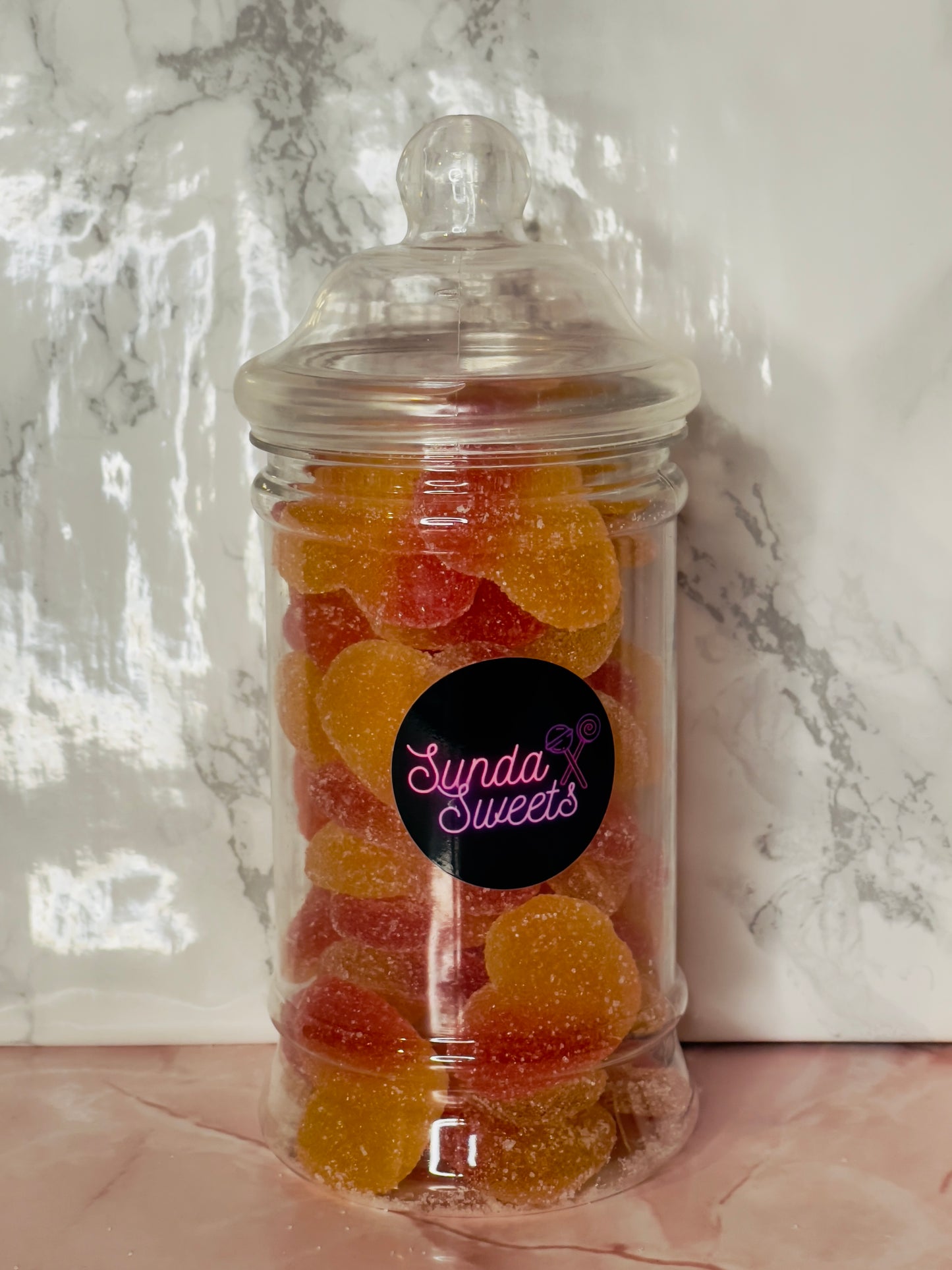 Peach Heart Jar